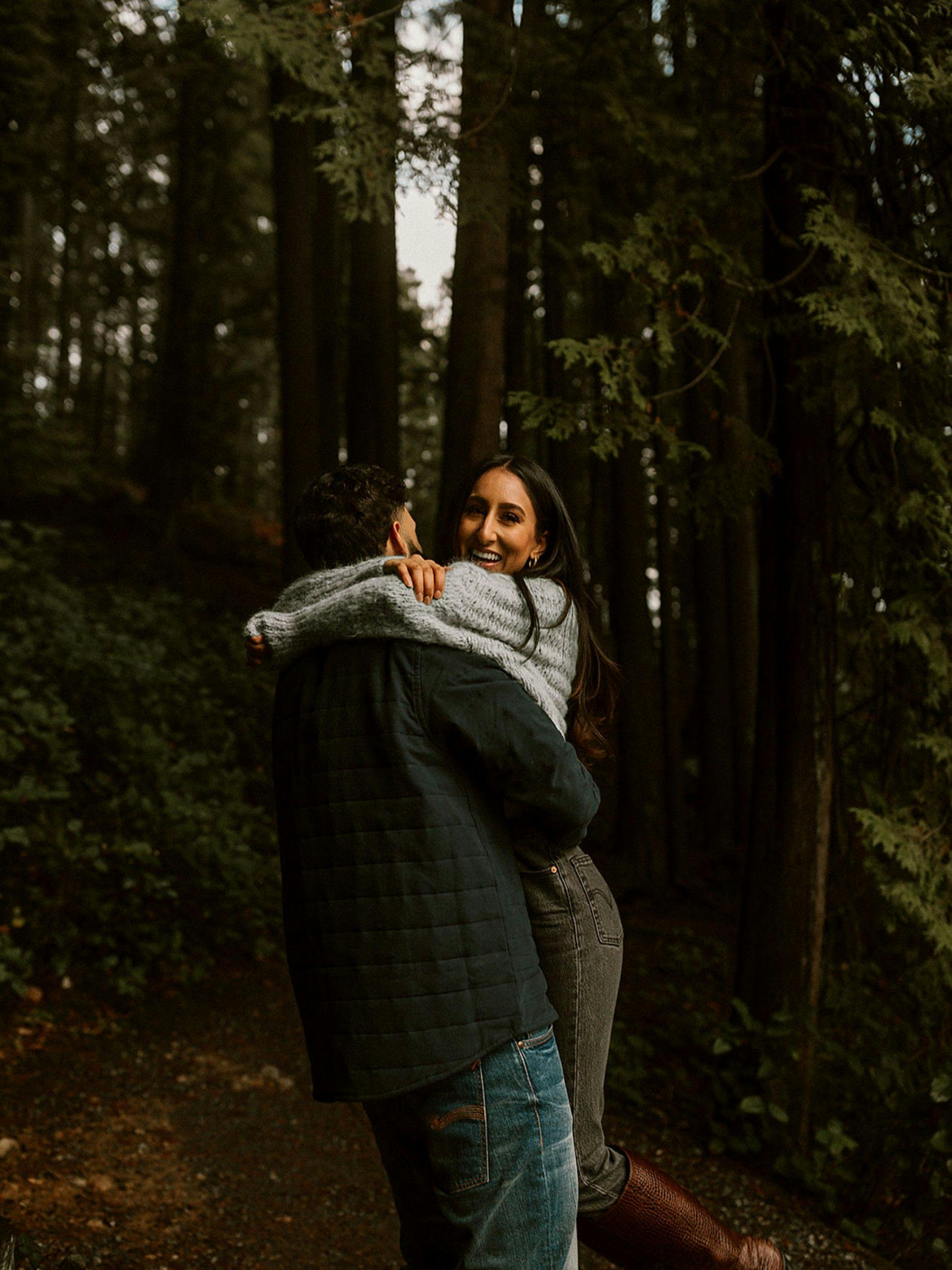 Couple in the woods by, Abigail Photography